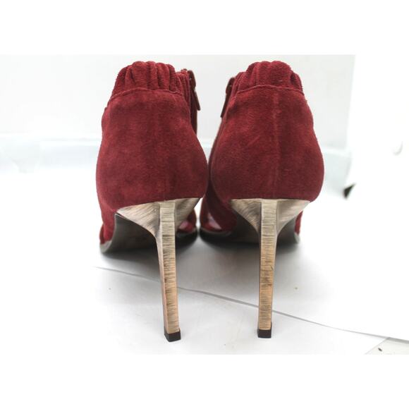 Free People Maroon Suede Satellite Stiletto Heels sz EU 38/ US 7.5 NEW - Picture 4 of 5
